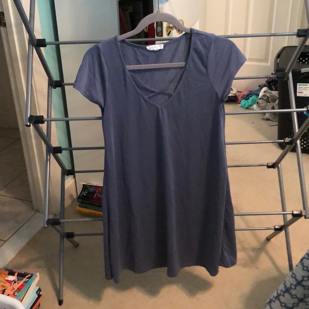 Blue t shirt dress